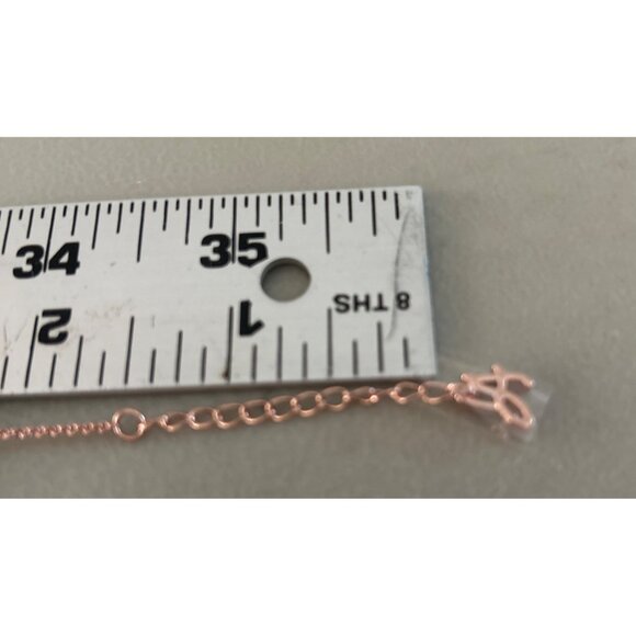 Adore Rose Gold-Plated Swarovski Crystal Organic Circle Bracelet Adjustable - Picture 5 of 5